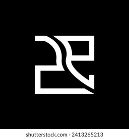 Diseño vectorial de la letra ZP, logotipo ZP simple y moderno. Diseño de alfabetos lujosos ZP  