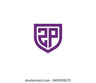 ZP logo design vector template