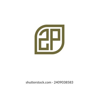 ZP logo design vector template
