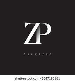ZP Monogram Logo Minimal Elegant Letter mark for Luxury, Fashion   Creative Brands	
