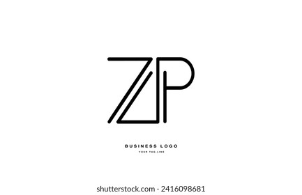 ZP, PZ,Z , P, Abstract Letters Logo Monogram	
