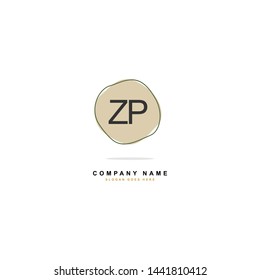 ZP Z P Initial logo Beauty template vector