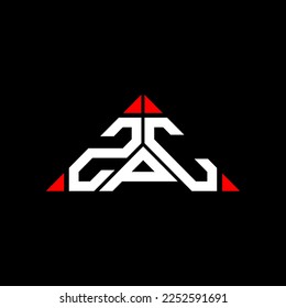 Diseño creativo del logotipo de la letra ZPC con gráfico vectorial, logotipo ZPC sencillo y moderno.