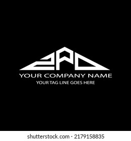 ZPD letter logo creative design with vector graphic
