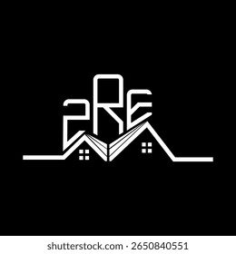 ZPE Real State logo design, ZPE simple and modern logo. ZPE luxurious alphabet design  