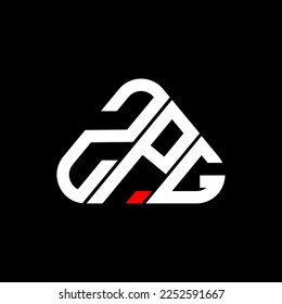 ZPG letter logo creative design with vector graphic, ZPG simple and modern logo.