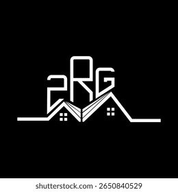 Diseño de logotipo de ZPG Real State, logotipo simple y moderno de ZPG. Diseño de alfabeto de lujo ZPG  