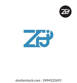 ZPJ Logo Letra Monograma Diseño
