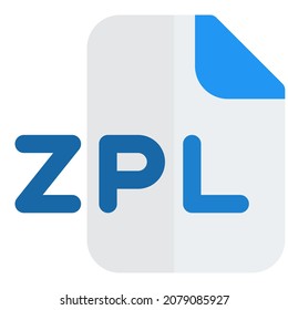The ZPL file extension is a file format associated to free software