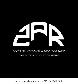 ZPR letter logo creative design with vector graphic