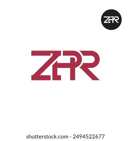 ZPR Logo Letter Monogram Design