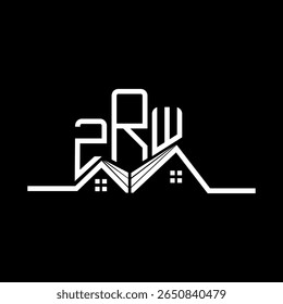 Diseño de logotipo de ZPW Real State, logotipo simple y moderno de ZPW. Diseño de alfabeto de lujo ZPW  
