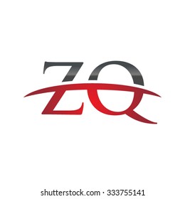 ZQ initial company red swoosh logo
