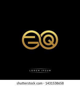 ZQ initial letter linked circle capital monogram logo modern template