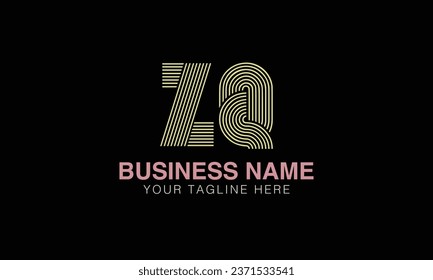 ZQ initial logo | initial based abstract modern minimal creative logo, vector template image. luxury logotype , real estate homie . typography . initials 