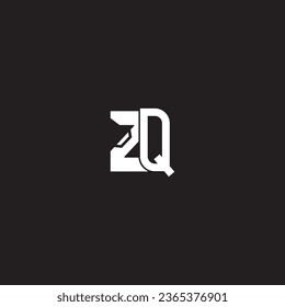  ZQ letter logo creative design with vector graphic, ZQ simple and modern logo.