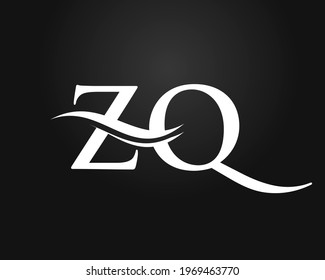 ZQ Linked Logo for business and company identity. Creative Letter ZQ Logo Vector with luxury concept