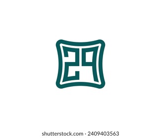 ZQ Logo design vector template