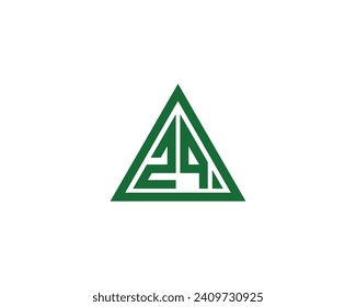 ZQ logo design vector template