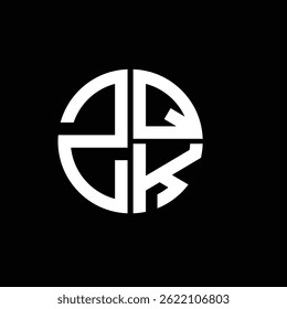 Logotipo ZQK Ícone ZQK vetor ZQK monograma ZQK Letra ZQKminimalista ZQKtriângulo ZQKflat Design de logotipo abstrato moderno e exclusivo.
