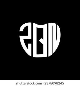 ZQN letter logo creative design. ZQN unique design.
