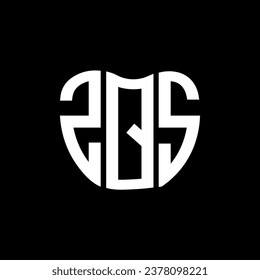 Diseño creativo del logo de la carta ZQS. Diseño único de ZQS.
