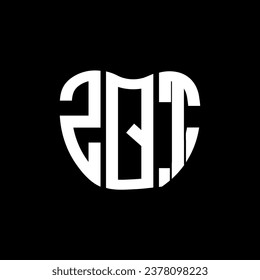 Diseño creativo del logo de la carta ZQT. Diseño único de ZQT.
