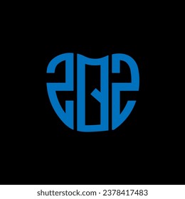 ZQZ letter logo creative design. ZQZ unique design.
