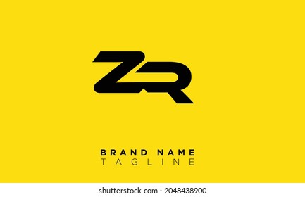 ZR Alphabet letters Initials Monogram logo RZ, Z and R