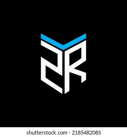 ZR letter logo creative design with vector graphic