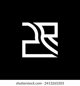 ZR letter logo vector design, ZR simple and modern logo. ZR luxurious alphabet design  