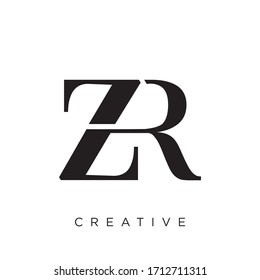 zr logo design vector icon