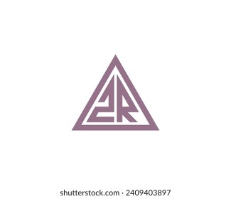 ZR Logo design vector template