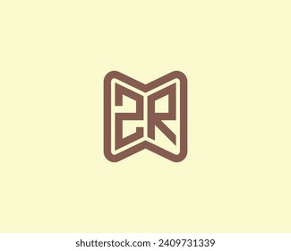 plantilla de vector de diseño de logotipo ZR