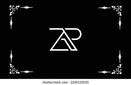 ZR, RZ Abstract Letters Logo Monogram