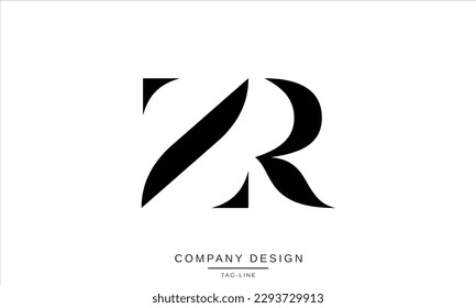 ZR, RZ, Abstract Letters Logo Monogram