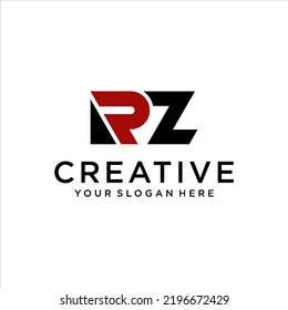 ZR, RZ Logo Design Vector Template