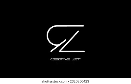 ZR, RZ, Z, R abstract letters logo monogram
