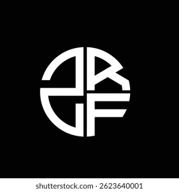 ZRF logo ZRF icon ZRF vector ZRF monogram Unique modern flat abstract logo design.
