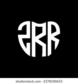 ZRR letter logo creative design. ZRR unique design.
