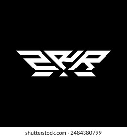 Diseño del Vector del logotipo de la letra de ZRR, logotipo simple y moderno de ZRR. Diseño lujoso del alfabeto ZR  