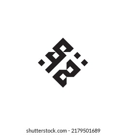 ZS abstract geometric concept logo in high quality professional design that will be best for street style