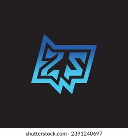 ZS initial inspiration logo design esport and gaming clan ideas