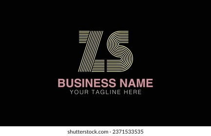 ZS initial logo | initial based abstract modern minimal creative logo, vector template image. luxury logotype , real estate homie . typography . initials 