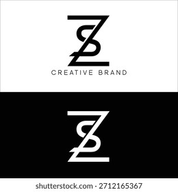 ZS initial logo design fuente 