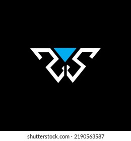 ZS letter logo creative design with vector graphic, ZS simple and modern logo.