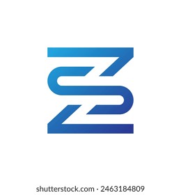 ZS logo abstract symbol vector