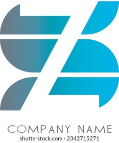 zs Logo. Letter logo. modern logo. Can used for social media and business.