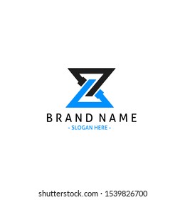 zs logo modern blue and black