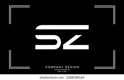 ZS, SZ, Abstract Letters Logo Monogram
